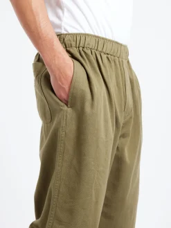 Danton - Wide Easy Pants in Olive
