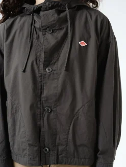 Danton - Women's Cotton Weather Hooded Short Jacket in Charcoal