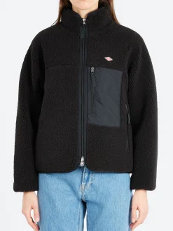 Danton - Women's Insulation Stand Collar Boa Jacket in Black