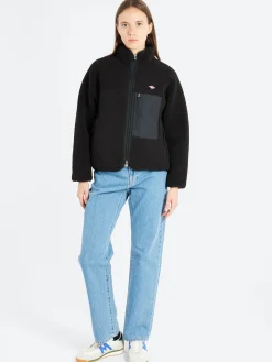 Danton - Women's Insulation Stand Collar Boa Jacket in Black