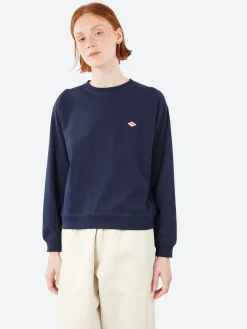 Danton - Women's Long Sleeve Sweat T-Shirt in Navy