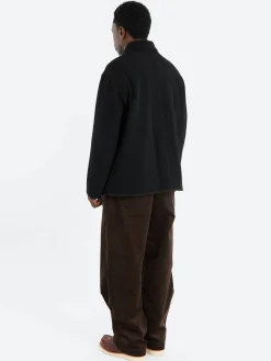 Danton - Wool Light Pile Work Jacket in Black