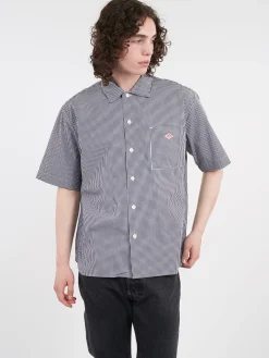Danton - Work Shirt in Black Gingham