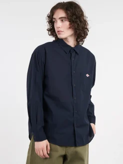 Danton - Work Shirt in Dark Navy