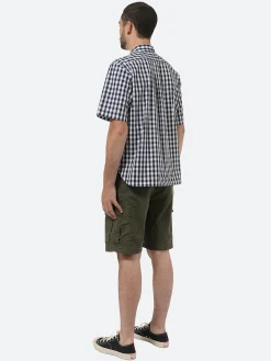 Danton - Work Shirt in Navy and White