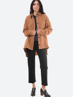Destin - Lema Shirt Jacket in Camel