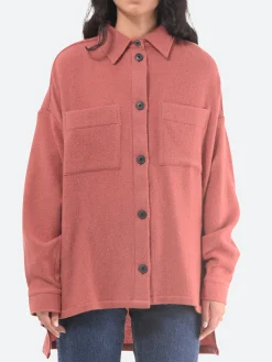 Destin - Lema Shirt Jacket in Blush Pink