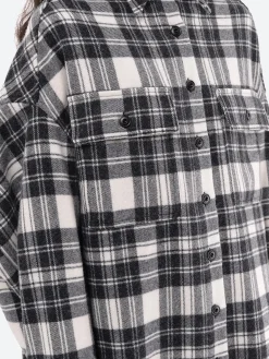 Destin - Luna Jacket in Off White/Black Plaid