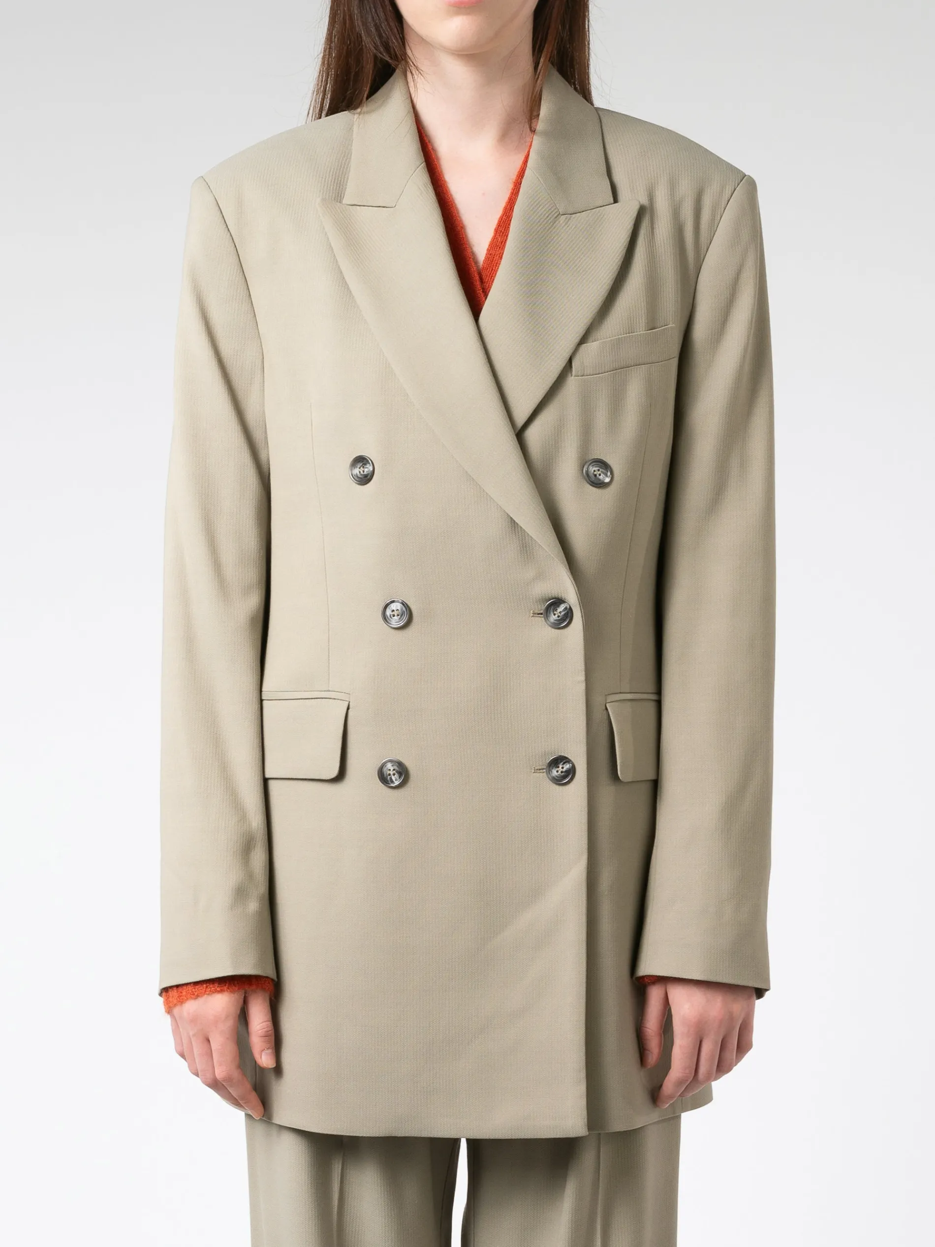 Double-Breasted Suit Jacket