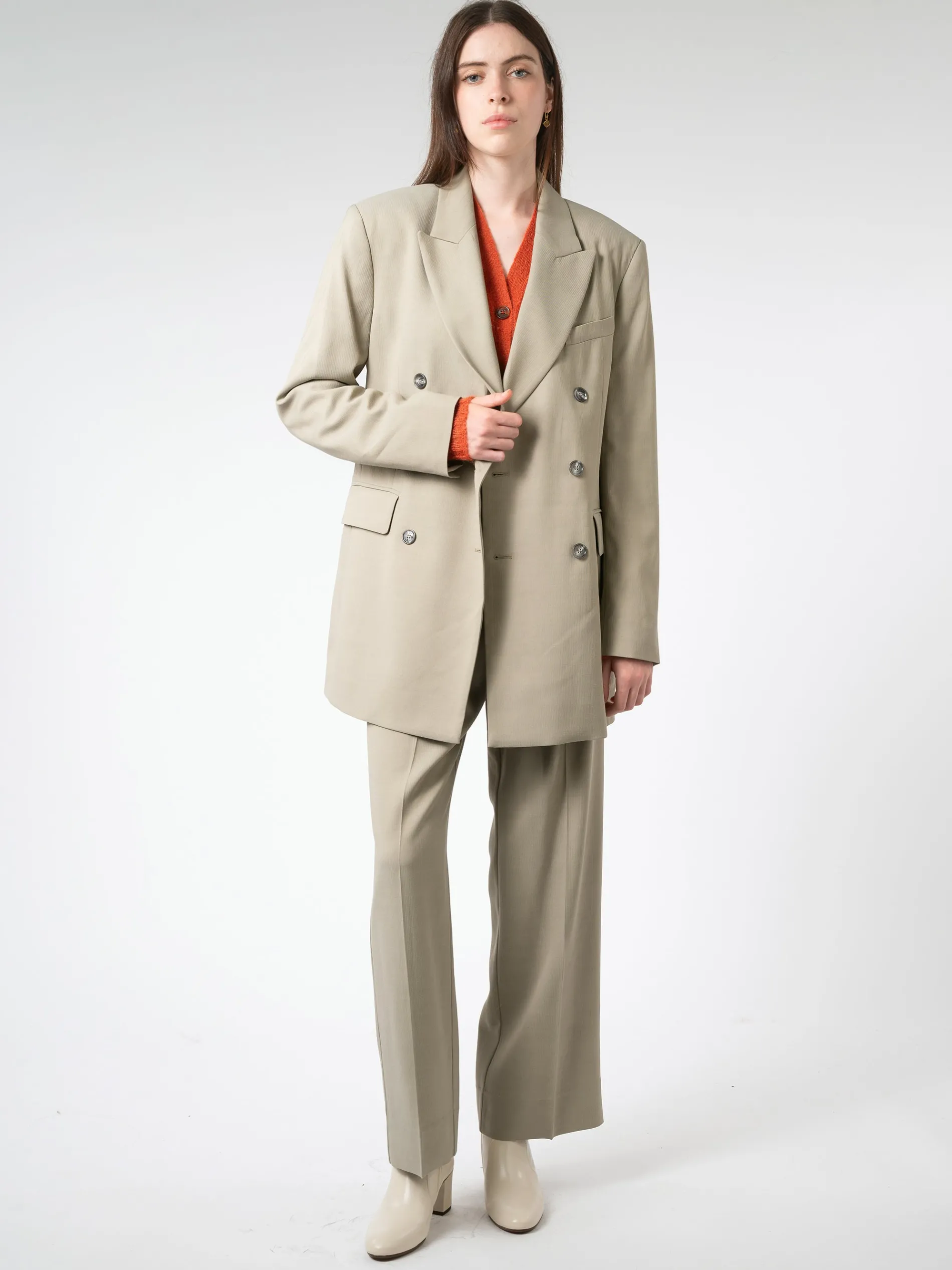 Double-Breasted Suit Jacket