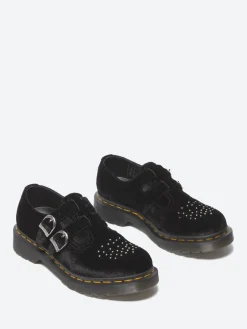 Dr. Martens - 8065 Mary Jane Shoes in Black Velvet