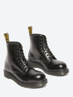 Dr. Martens - 1460 Pascal Steel Toe Boots in Black Analine