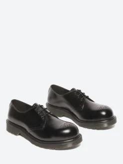 Dr. Martens - 1461 Steel Toe Shoes in Black Analine