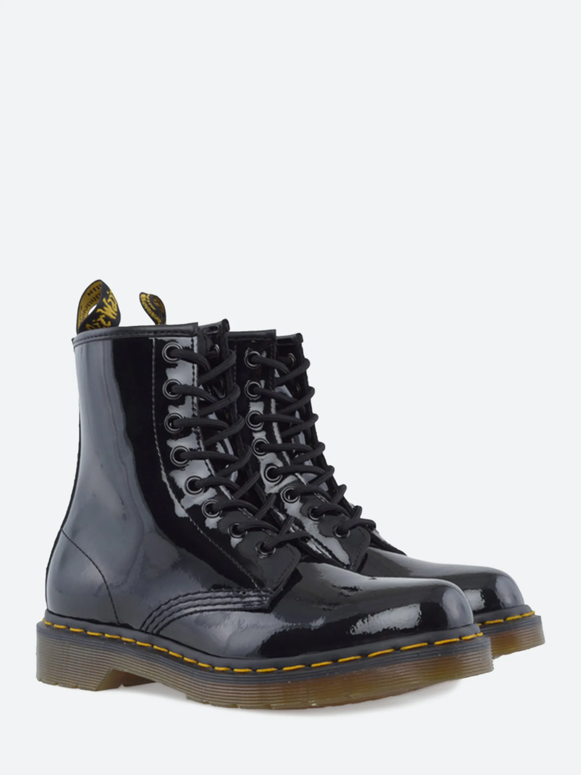 Dr. Martens - 1460 W Lace Up Boots in Black Patent
