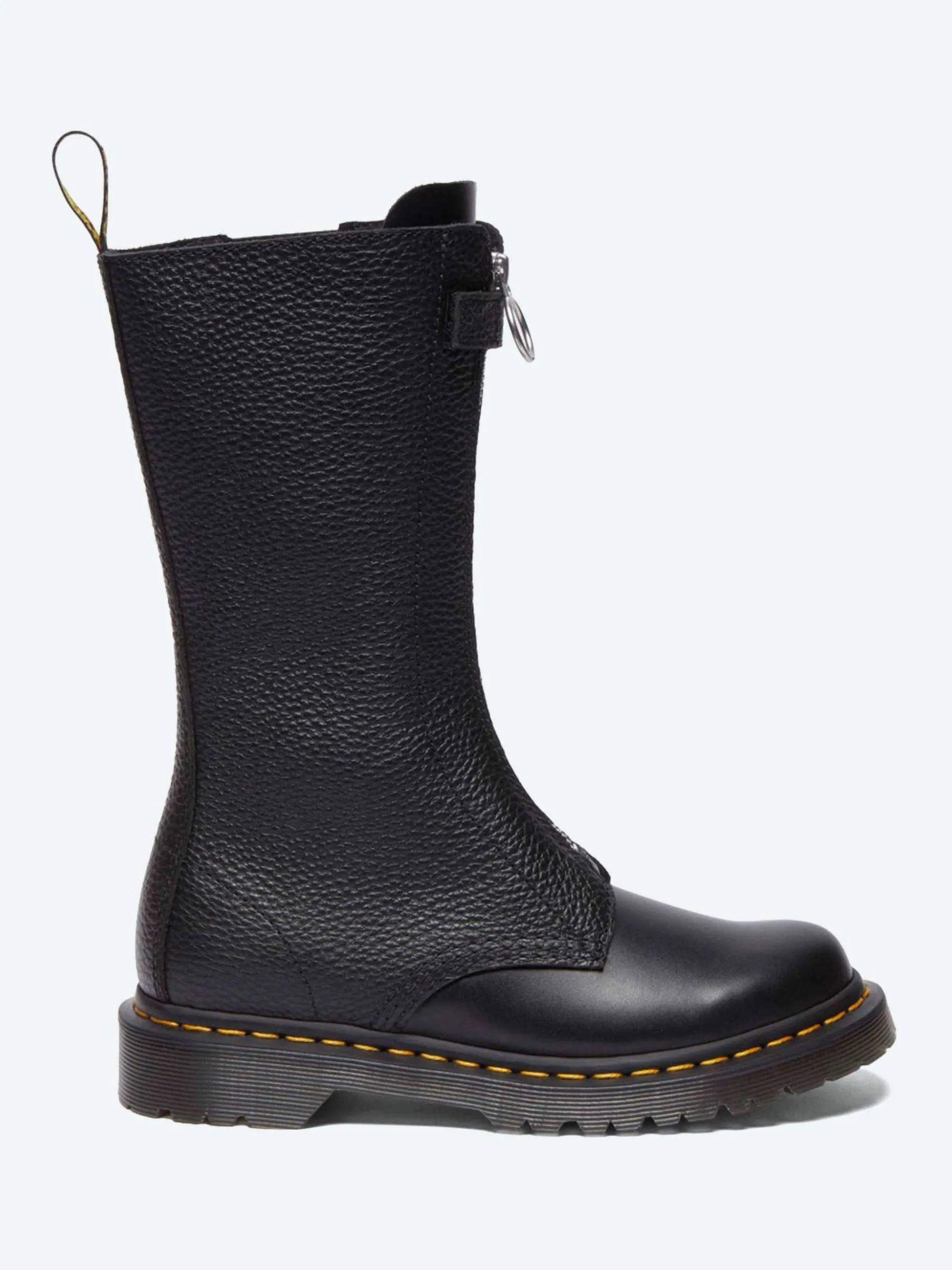 Dr. Martens - 1B99 Front Zip Boots in Black Wanama