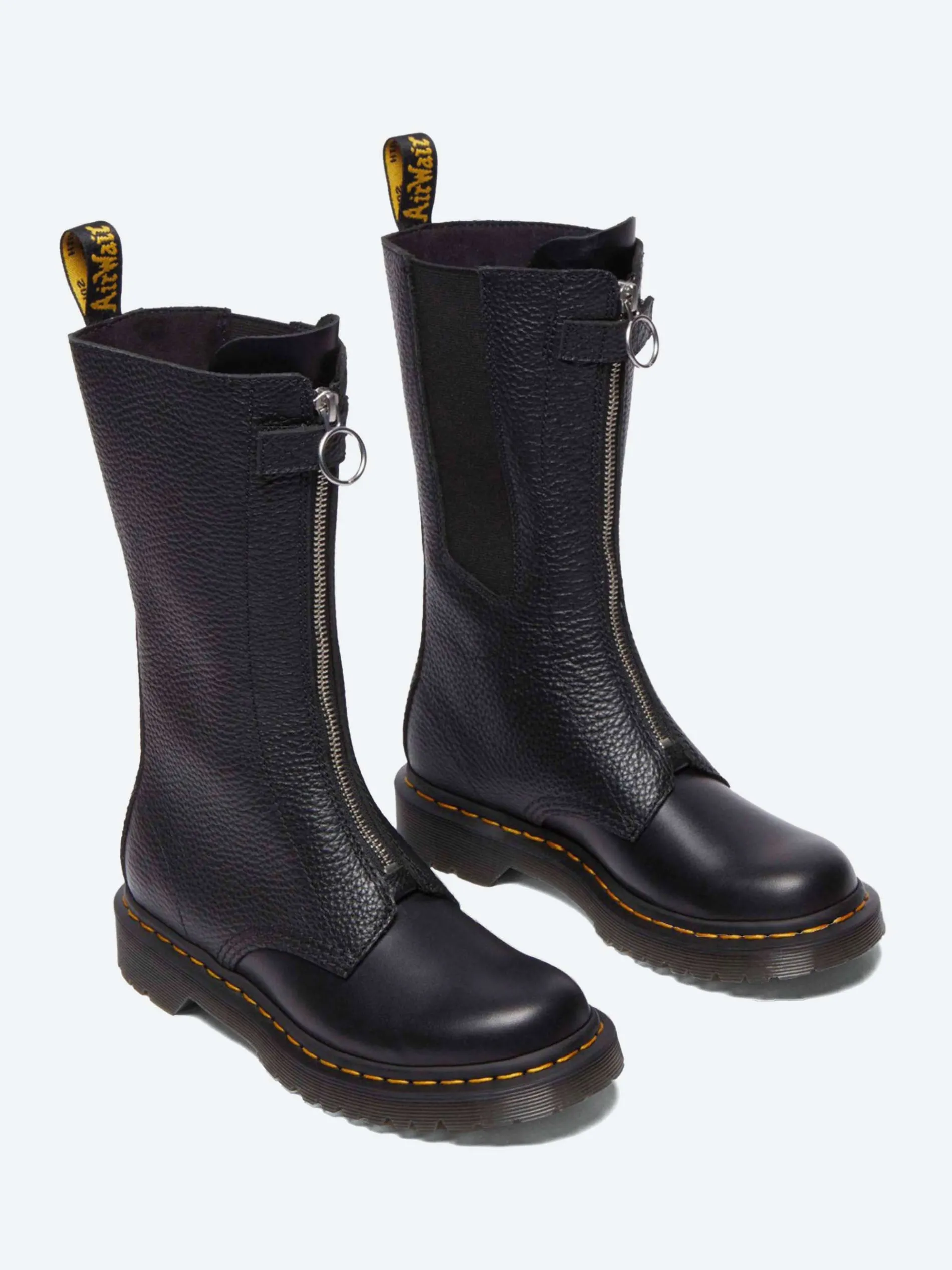 Dr. Martens - 1B99 Front Zip Boots in Black Wanama
