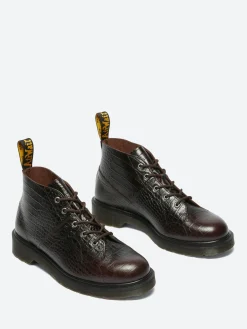 Dr. Martens - Church Monkey Boots in Dark Brown Croc