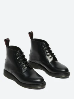 Dr. Martens - Emmeline Lace Up Boots in Black Polished Smooth