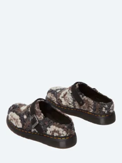 Dr. Martens - Isham Crochet Wool Suede Mules in Black