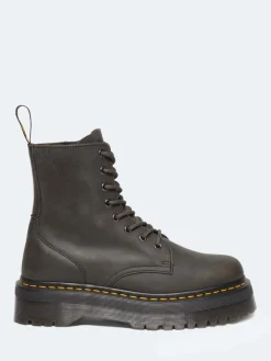 Dr. Martens - Jadon Platform Boots in Charcoal Grey