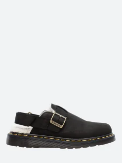 Dr. Martens - Jorge II Faux Fur Lined Slingback Mules in Black