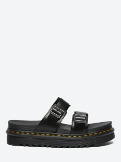 Dr. Martens - Myles Buckle Slide Sandals in Black