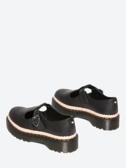 Dr. Martens - Polly Bex Mary Jane Shoes in Black Nappa Luxe