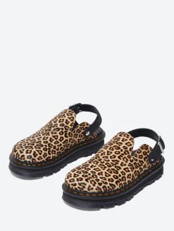 Dr. Martens - Zebzag Mule in Mini Leopard Hair On