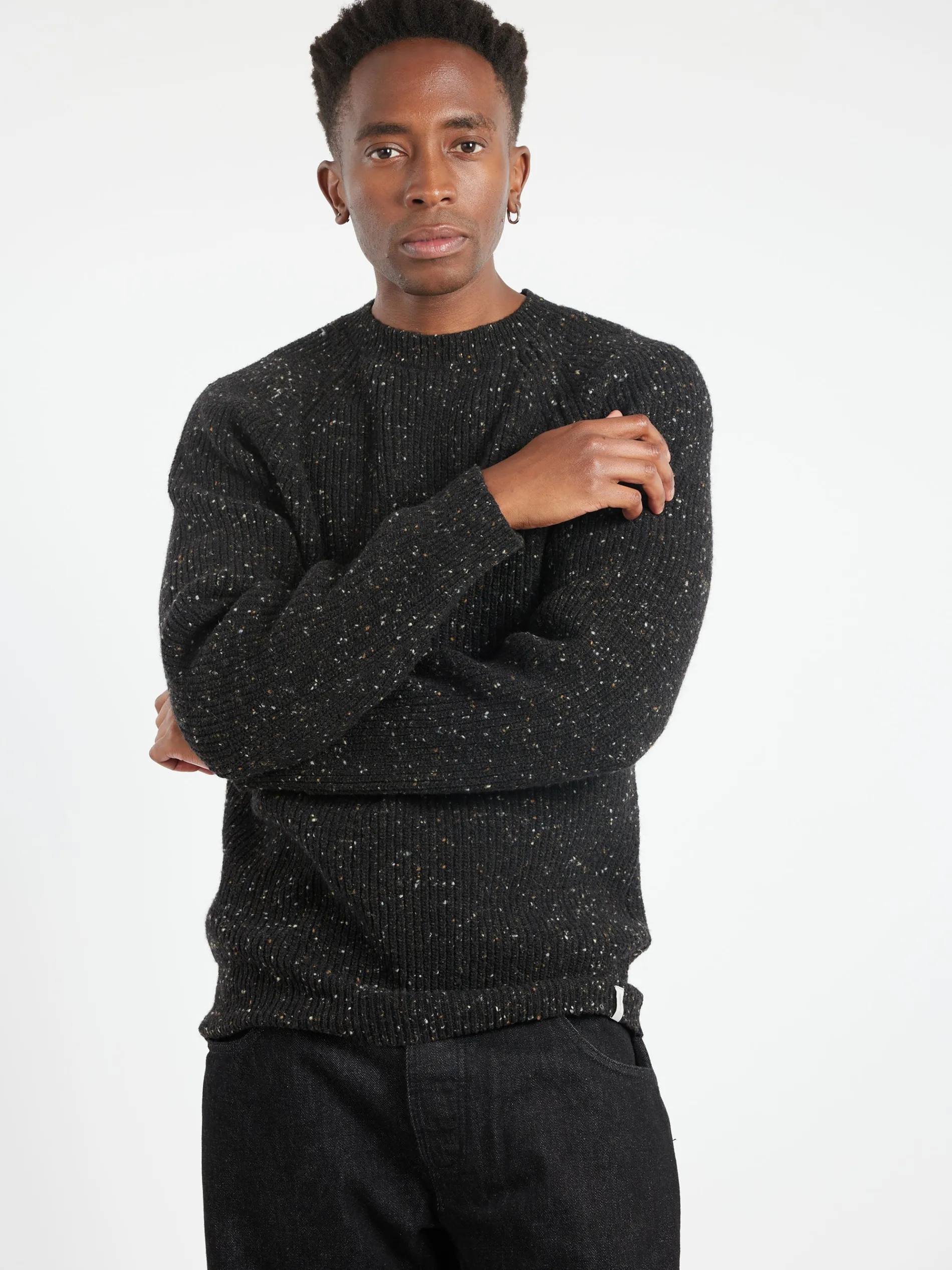 Ecologyst - Fisherman Sweater in Black
