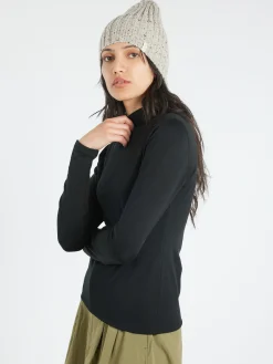 Ecologyst - The 195 Merino Fitted Mockneck in Black