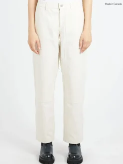 Ecologyst - The Womens Mid-Rise Canvas Work Pant in Salt