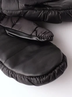 Elmer - Puff Mittens in Black
