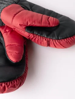 Elmer - Puff Mittens in Red
