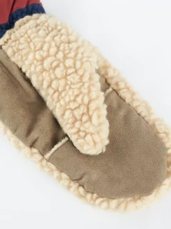 Elmer - Teddy Mitten in Beige/Wine