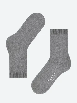Falke - Cosy Wool Basic Short Sock in Light Grey