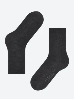 FALKE - Soft Merino Socks in Anthracite Melange