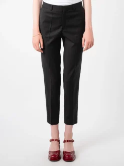 Filippa K - Emma Cropped Cool Wool Trouser in Black