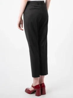 Filippa K - Emma Cropped Cool Wool Trouser in Black