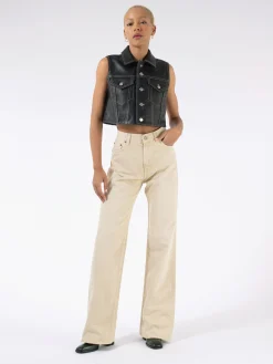 Filippa K - Leather Vest in Black