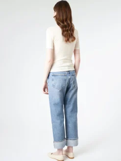 Filippa K - Pointelle Tee in Chalk White