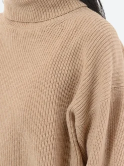 Filippa K - Wool Cashmere Roller Neck in Beige Melange