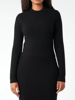 Filippa K - Wool Rib Sweater in Black