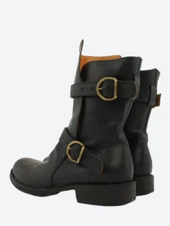 Fiorentini + Baker - 713 Eternity Buckled Boot in Nero Cusna