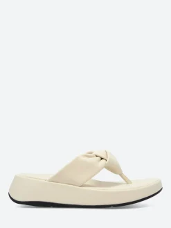 FitFlop - F-MODE Knot Flatform Toe-Post Sandals in Paris Beige