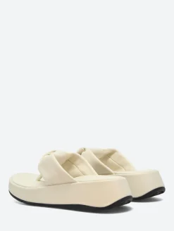 FitFlop - F-MODE Knot Flatform Toe-Post Sandals in Paris Beige