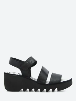 Fly London - Blu Bexy Wedge Sandal in Black