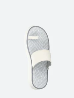 FLY London - Chev Slide Sandal in Off White