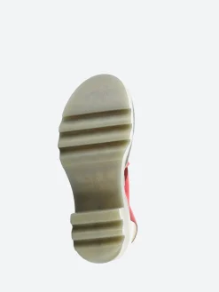 Fly London- Taji Slingback Sandals in Lipstick Red