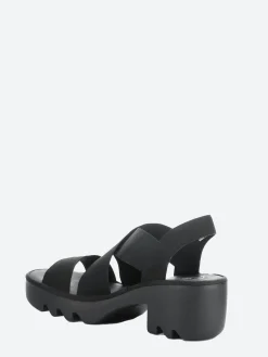 Fly London- Taji Slingback Sandals in Black