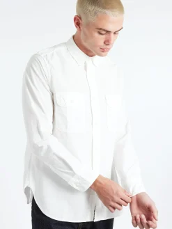 F.O.B. Factory - Oxford Work Shirt in White
